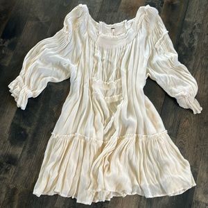 Anthropologie small boho babydoll mini dress
